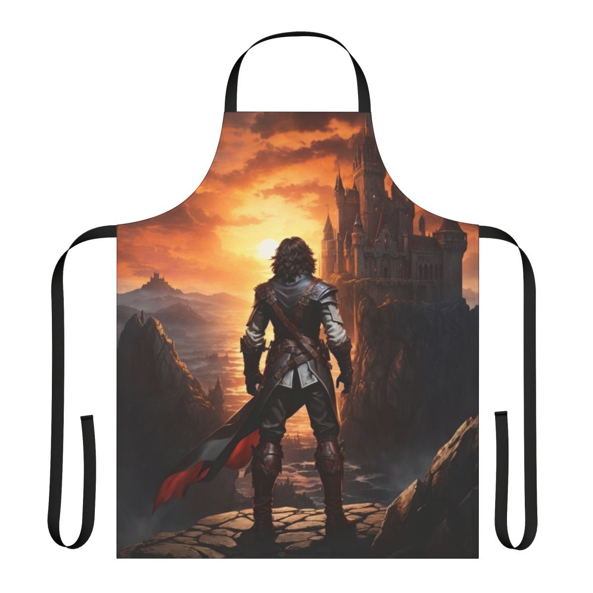 Castlevania-inspired apron featuring the iconic character Trevor Belmont
