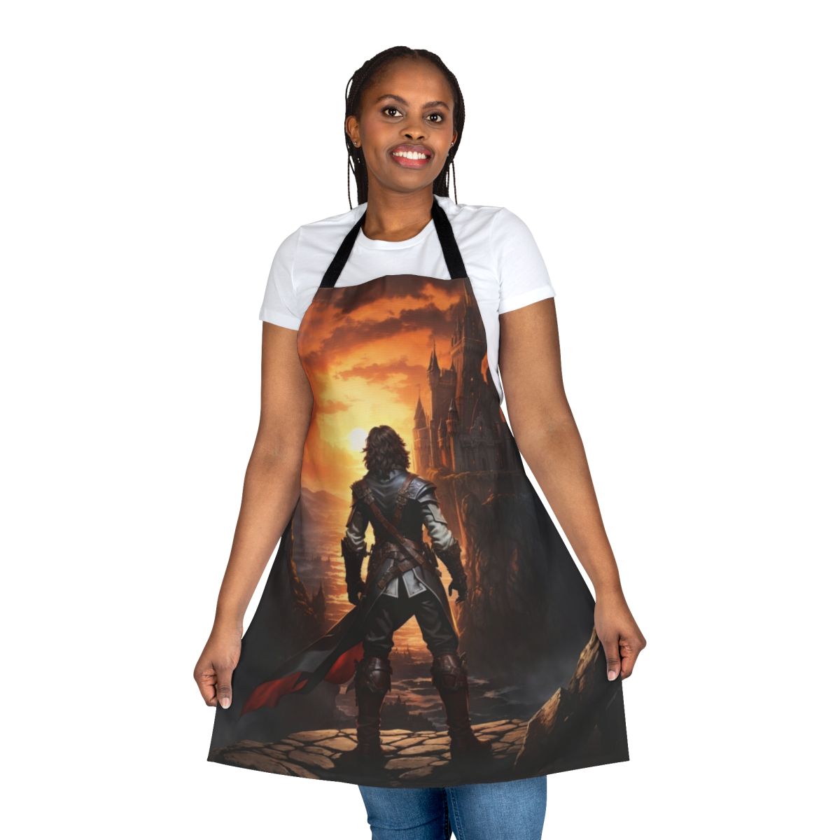 Castlevania-inspired apron featuring the iconic character Trevor Belmont