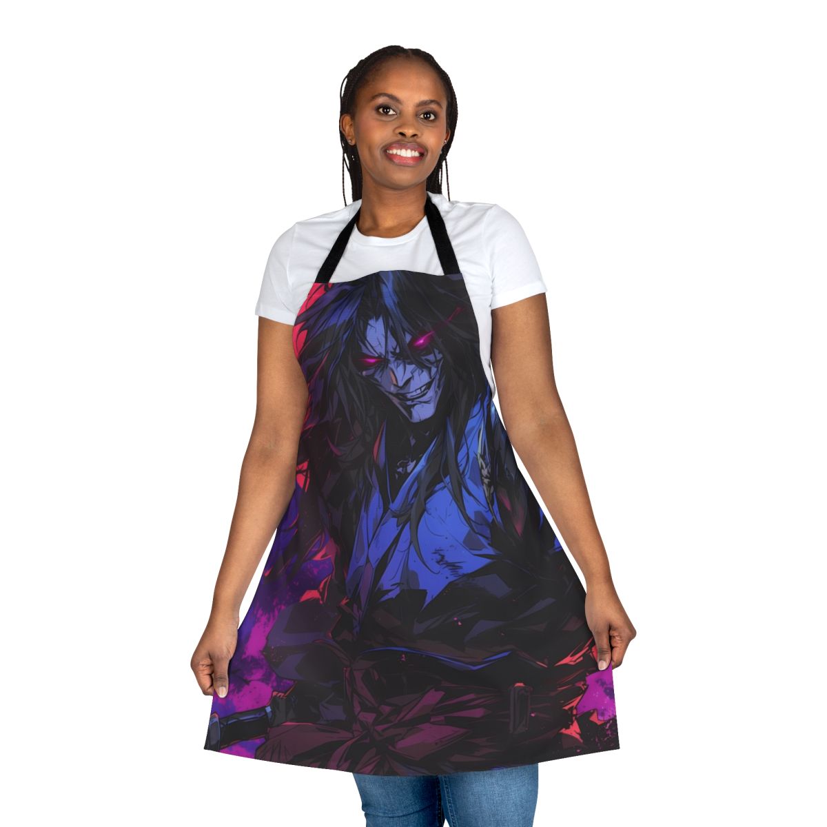 Castlevania-themed apron featuring the mysterious ally Genya