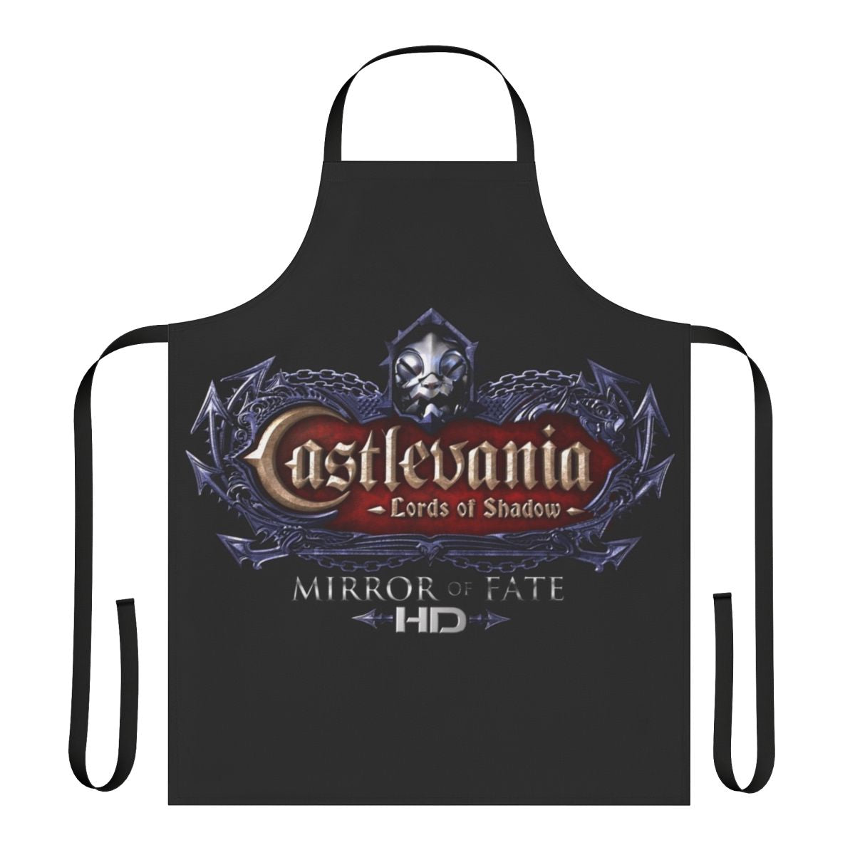 Castlevania-inspired apron with motifs from the Castlevania series