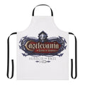 Castlevania-inspired apron featuring characters like Alucard, Trevor Belmont, and Sypha Belnades
