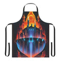 Castlevania-inspired art apron featuring iconic characters and imagery from the classic video game series.