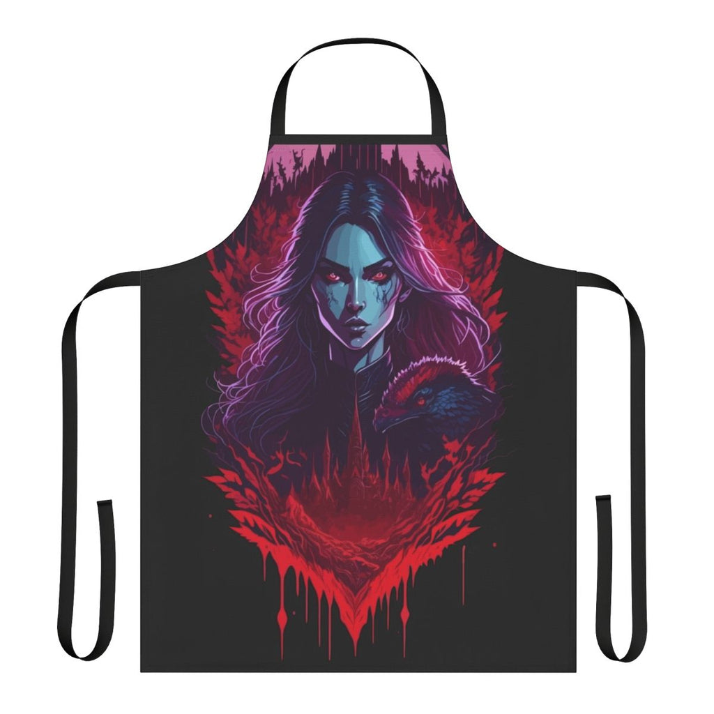Castlevania Carmilla-inspired apron featuring gothic design