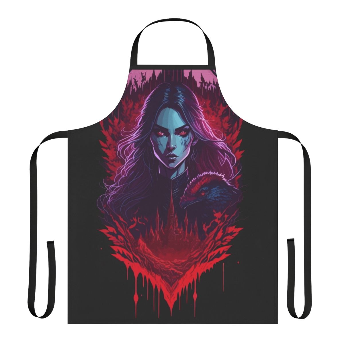 Castlevania-themed Carmilla apron with gothic design