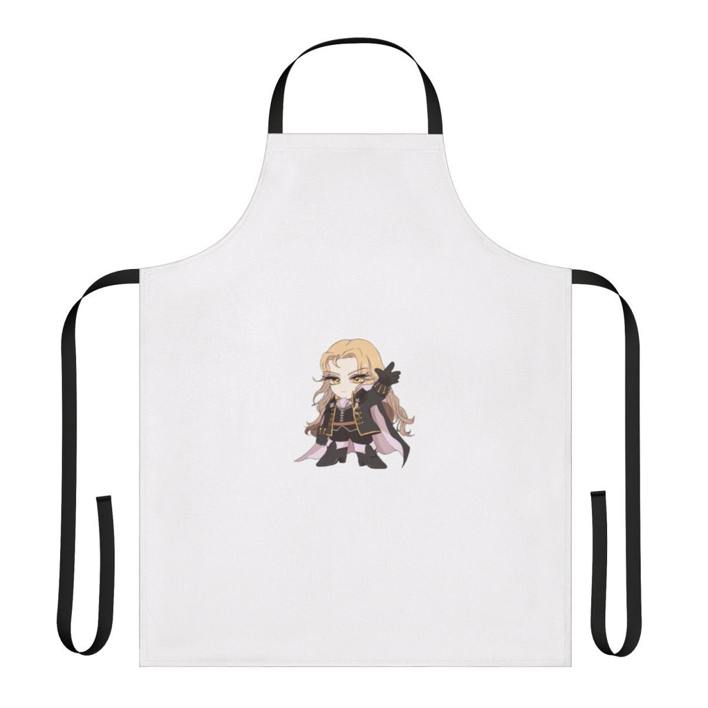 Castlevania-inspired chibi apron featuring the character Alucard