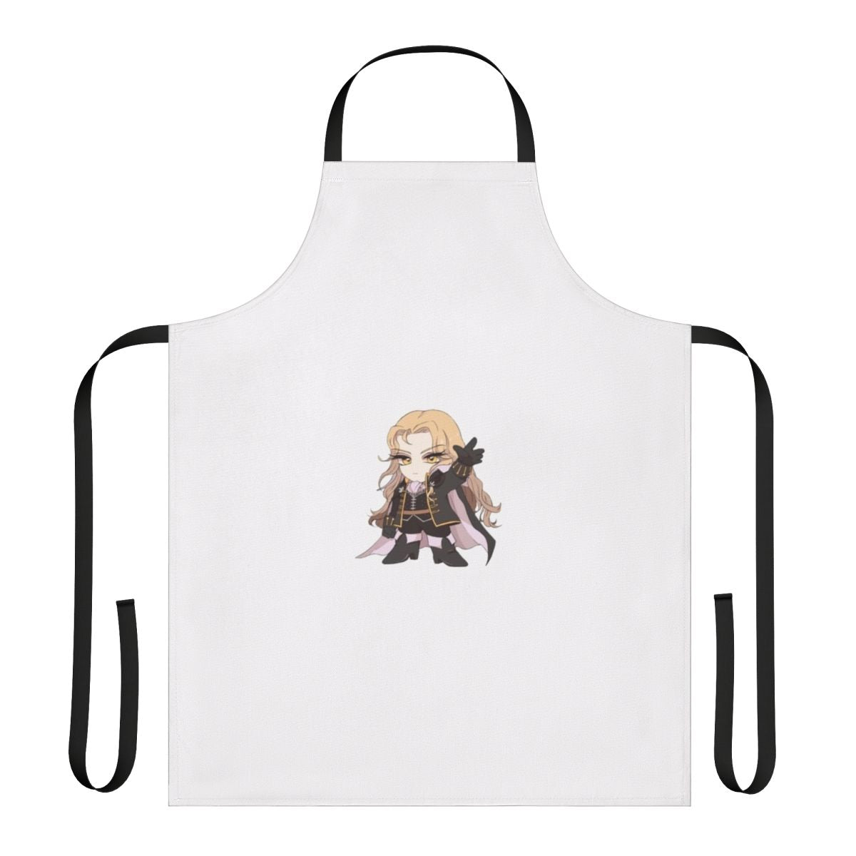 Castlevania-inspired chibi apron featuring the character Alucard