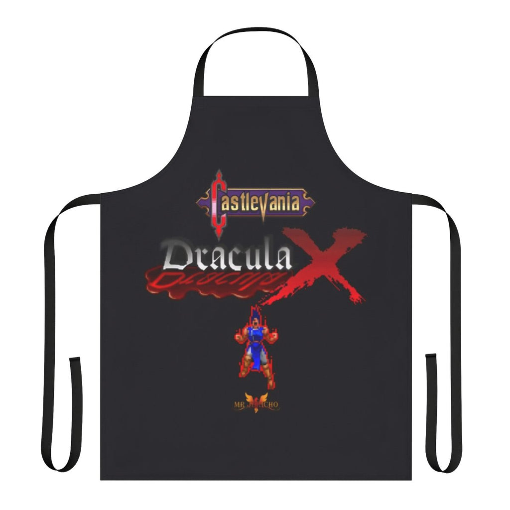 Castlevania-themed apron featuring classic Dracula X video game art