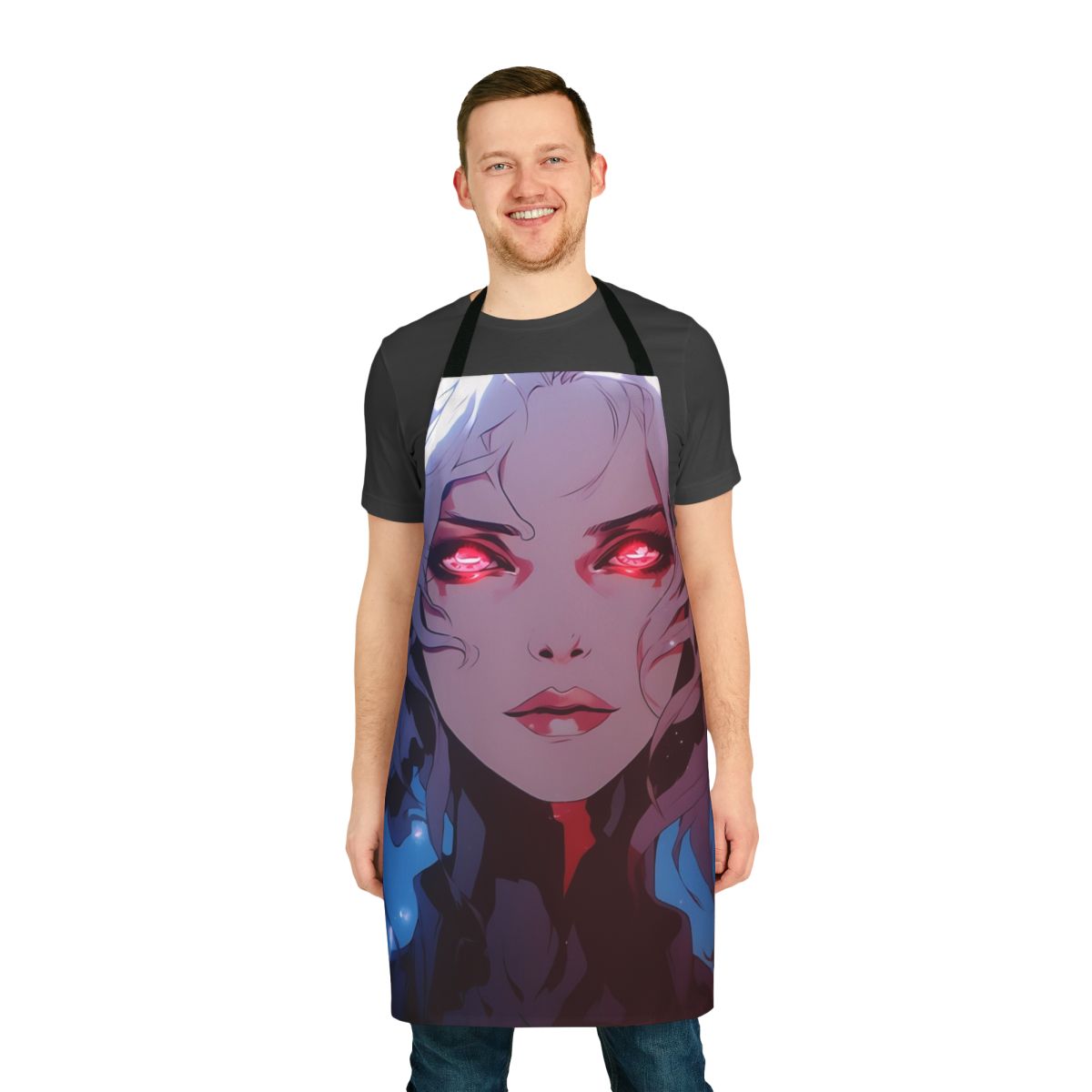Castlevania-inspired apron featuring Erzsebet Bathory, the vampire character from the Castlevania universe.