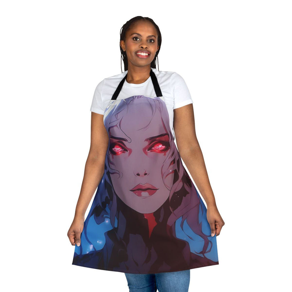 Castlevania-inspired apron featuring Erzsebet Bathory, the vampire character from the Castlevania universe.
