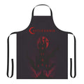 A dark, gothic-style apron with Castlevania-inspired imagery and symbols