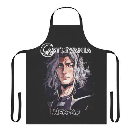 Castlevania-inspired Hector Forge Master apron featuring the iconic Castlevania logo and character design
