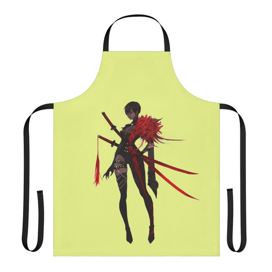Castlevania-inspired horror-themed apron with gaming and fantasy elements