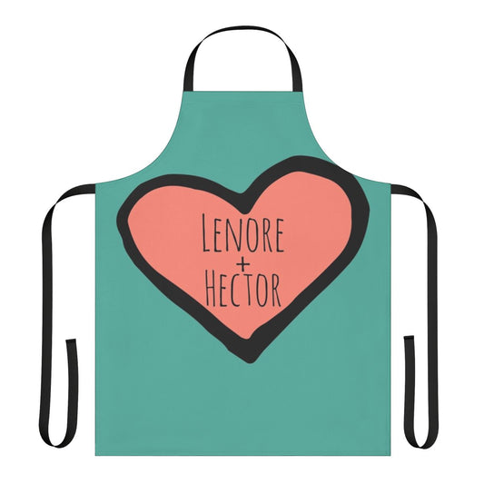 Castlevania-inspired kitchen apron with Alucard, Belmont clan, and Sypha Belnades designs