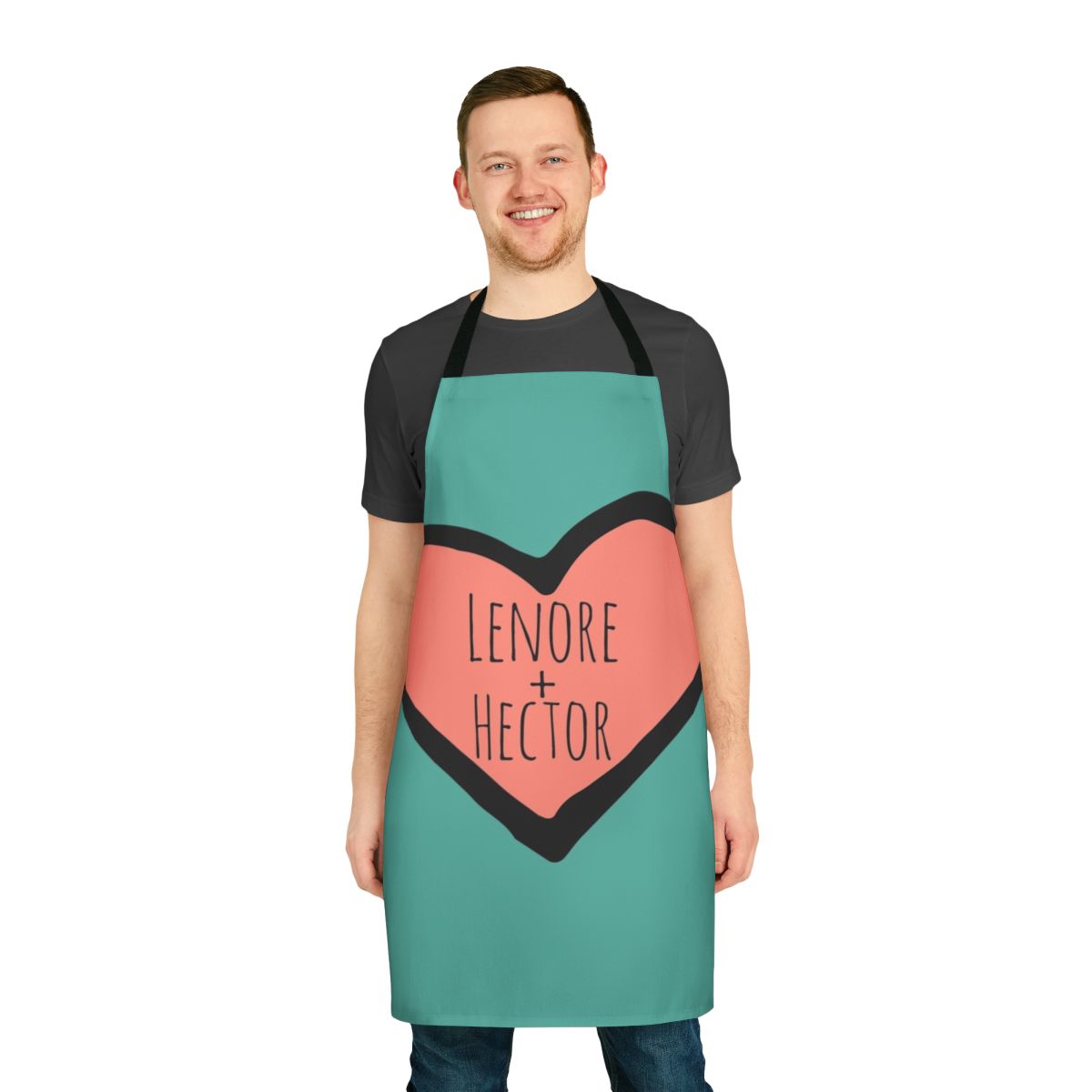 Castlevania-inspired kitchen apron with Alucard, Belmont clan, and Sypha Belnades designs
