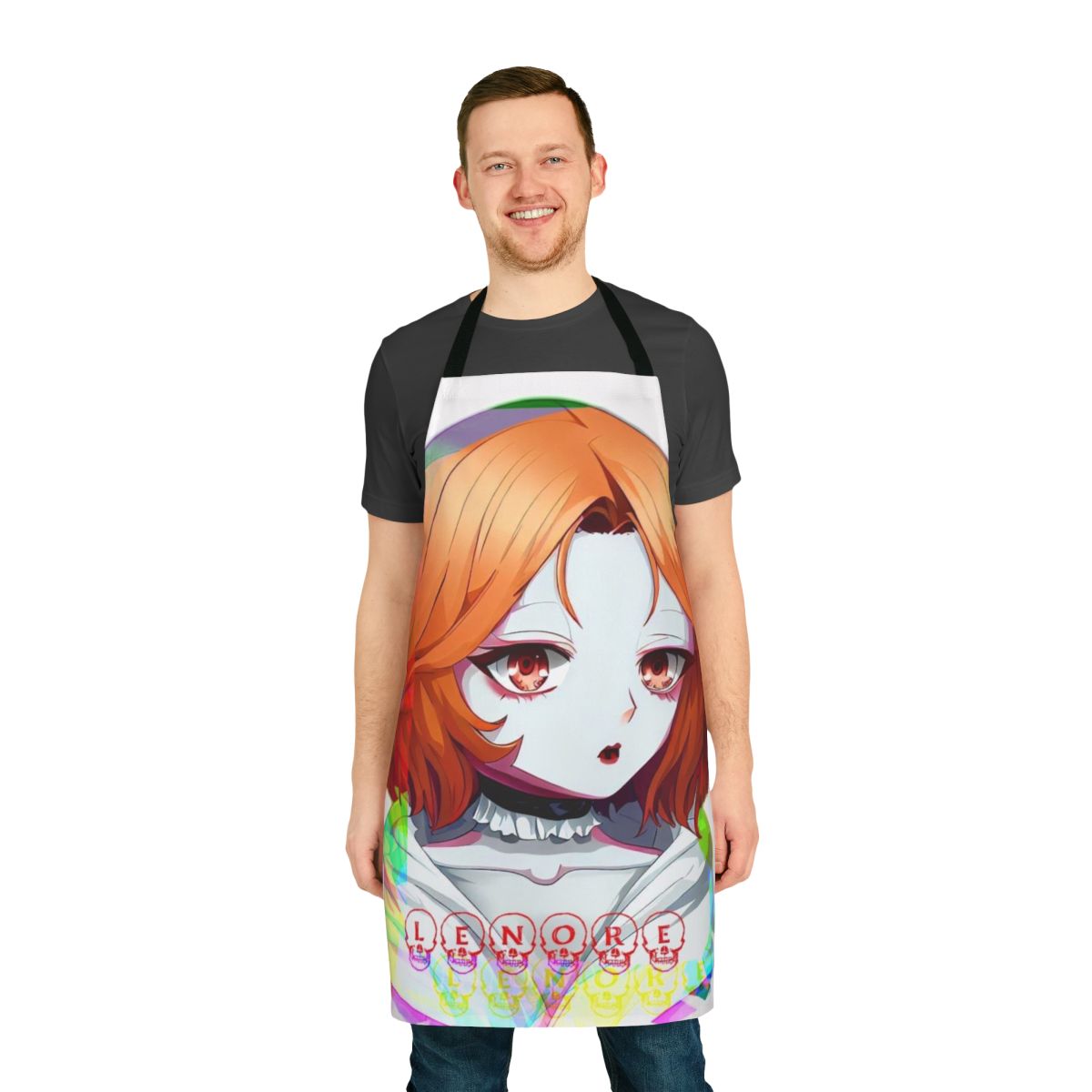 Castlevania inspired Lenore apron featuring characters from the Netflix series