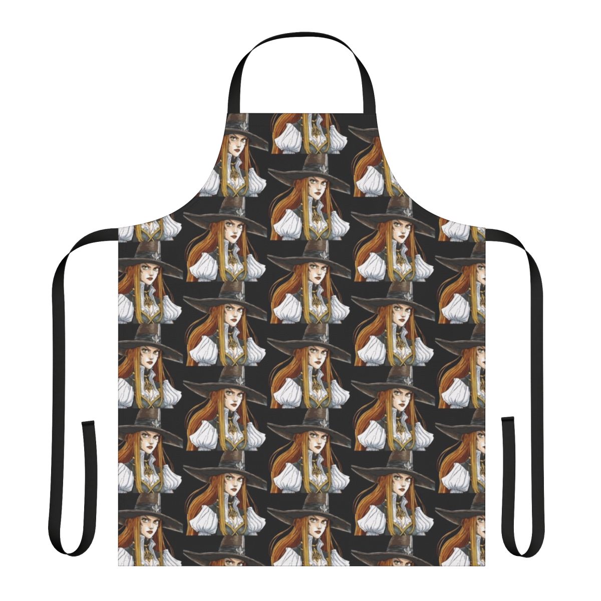 Castlevania-themed apron featuring Lisa, the mother of Alucard