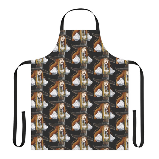 Castlevania-themed apron featuring Lisa, the mother of Alucard