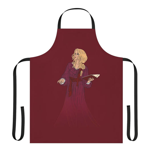 Castlevania-inspired Lisa Tepes themed apron with medieval and fantasy design elements.
