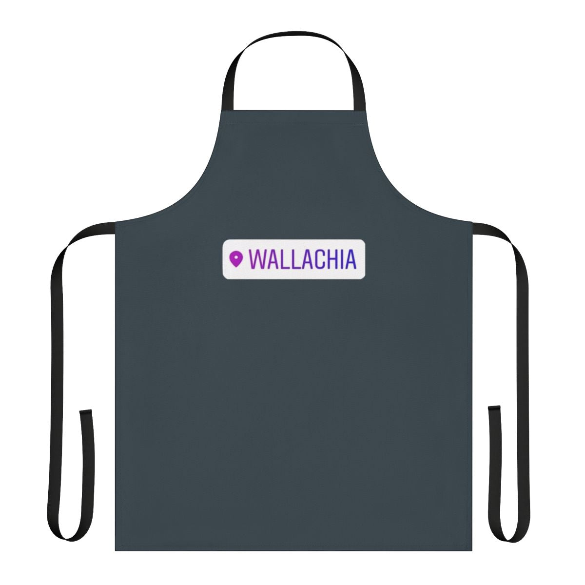 Castlevania-inspired apron featuring a location tag design