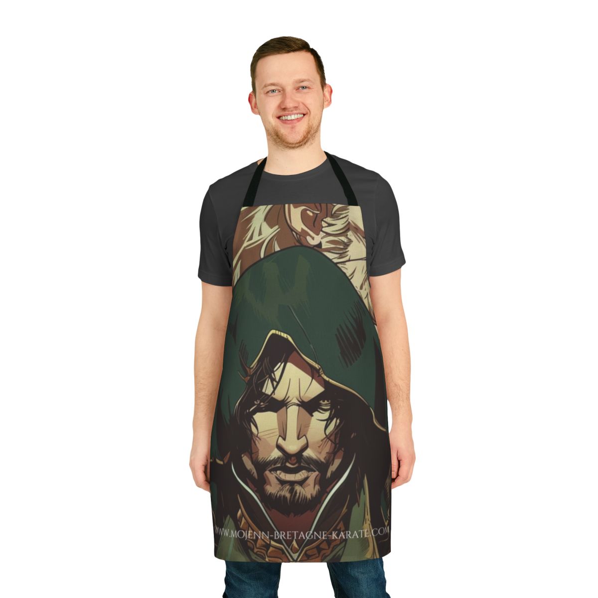 Castlevania fan art inspired apron featuring a unique manga-style design