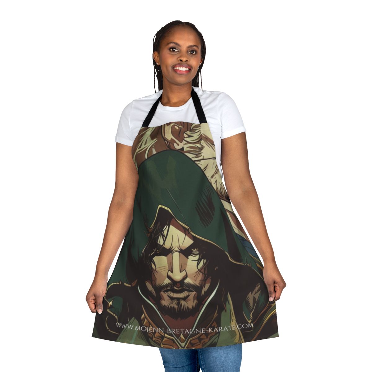Castlevania fan art inspired apron featuring a unique manga-style design