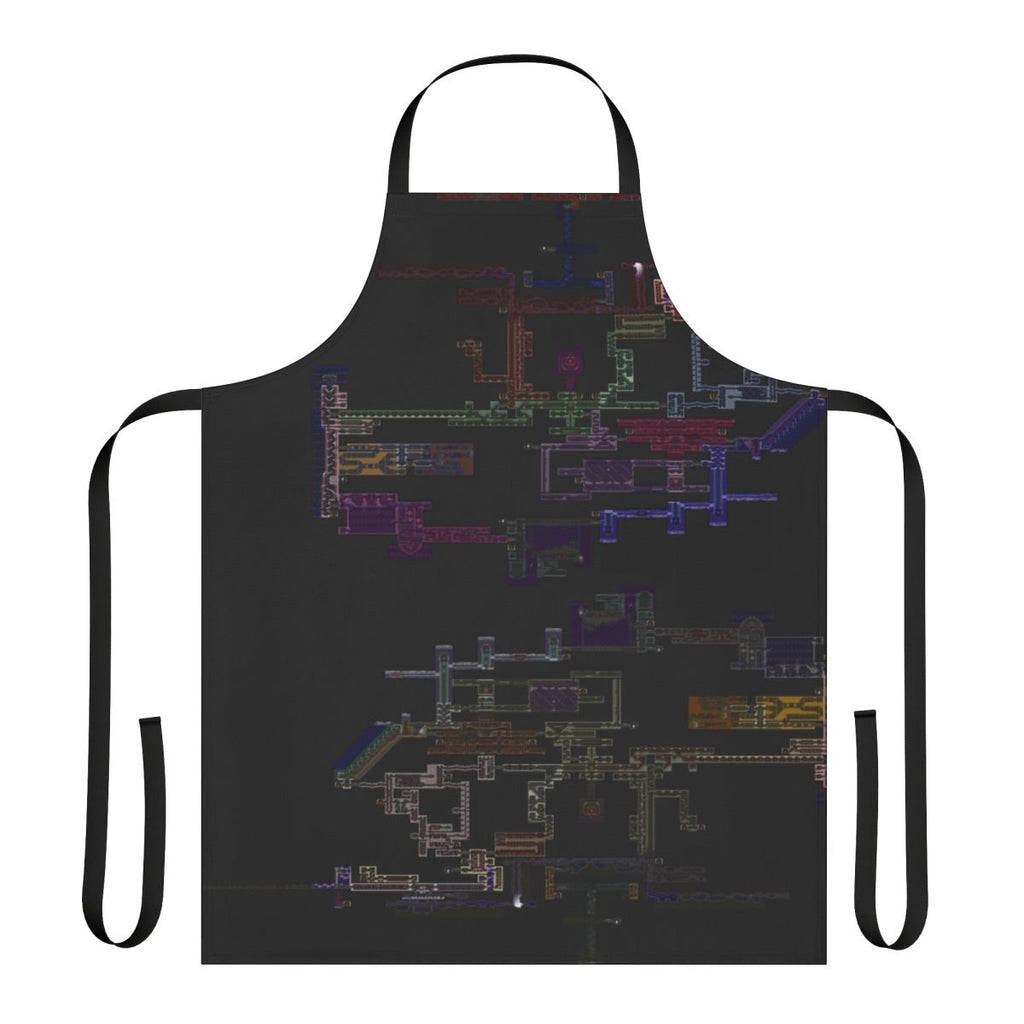 Castlevania inspired apron featuring imagery from the classic game Symphony of the Night