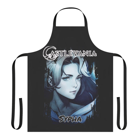 Castlevania-inspired apron featuring the mage character Sypha Belnades