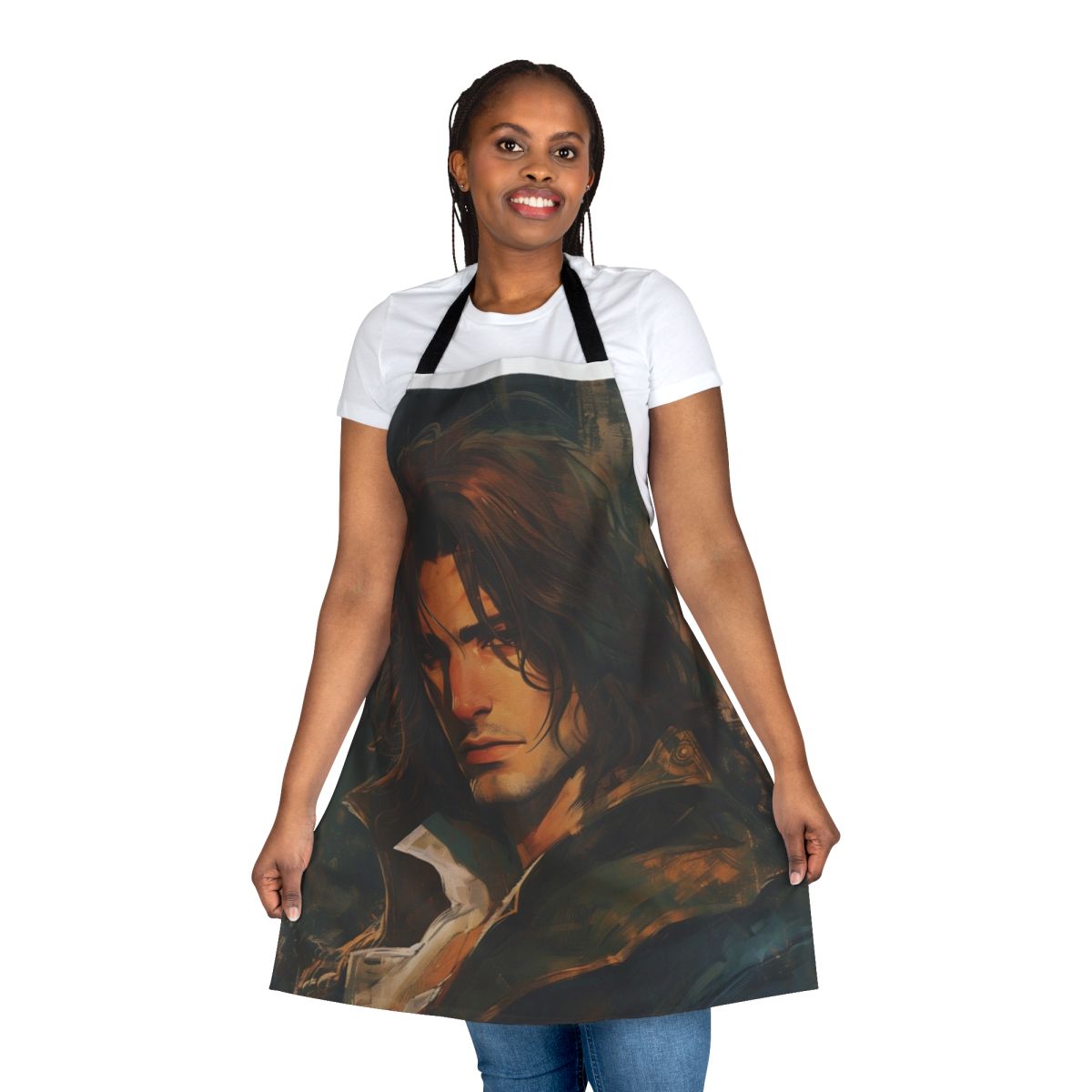 Castlevania inspired apron featuring Trevor Belmont, the vampire hunter from the Castlevania series