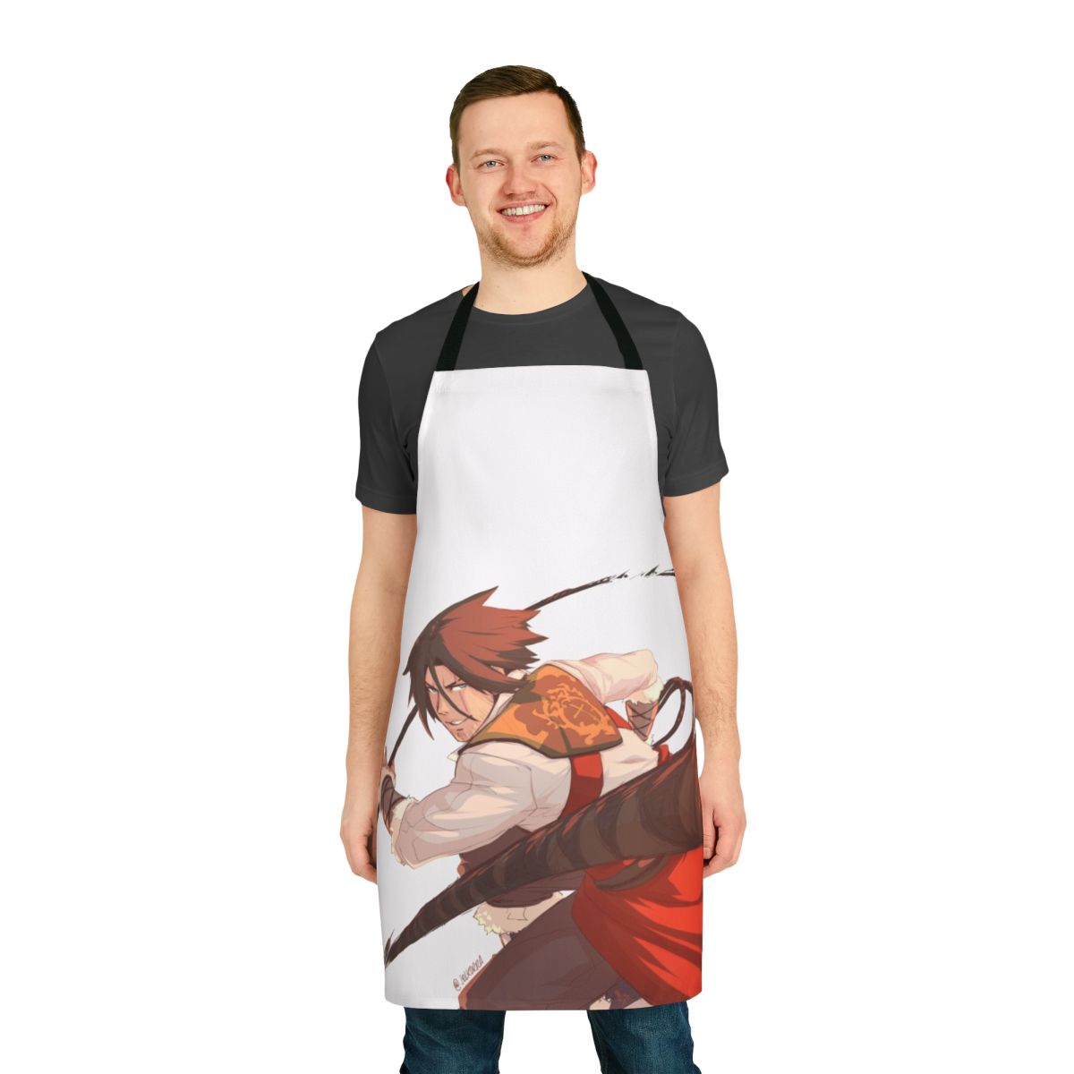 Castlevania-inspired Trevor Belmont apron featuring the iconic Belmont crest