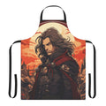 Castlevania-themed apron with vampire and retro gaming design