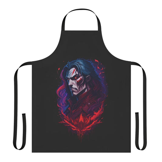 Castlevania-inspired apron featuring the Vampire Lord Dracula