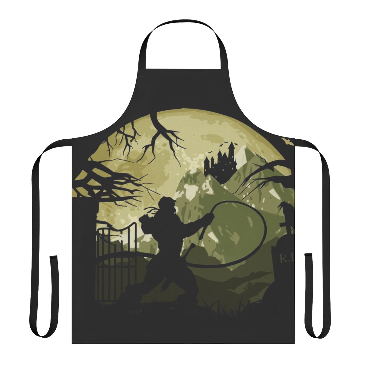 Castlevania inspired apron featuring iconic video game art