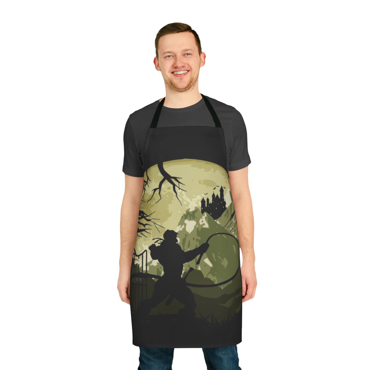 Castlevania inspired apron featuring iconic video game art