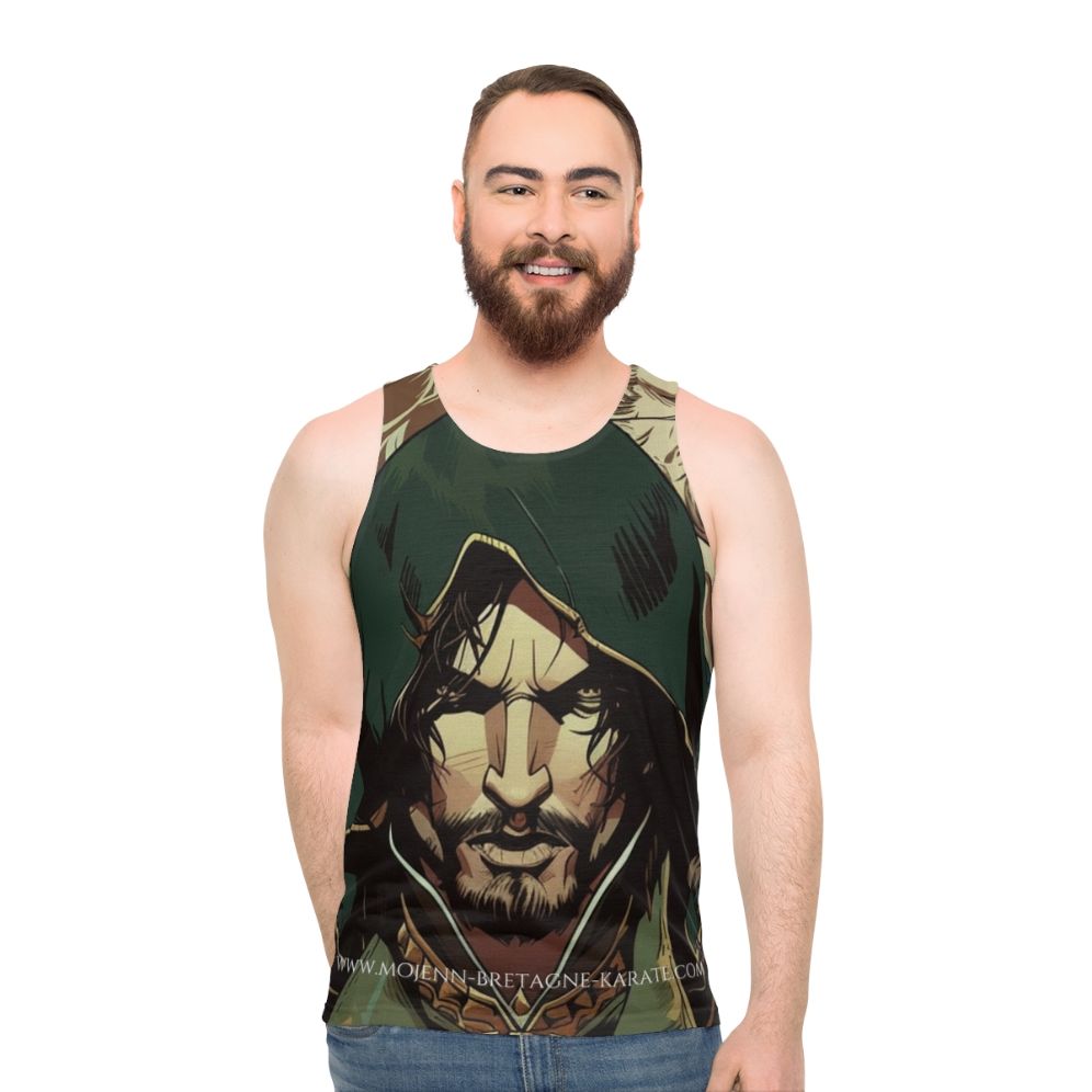 Castlevania inspired unisex tank top featuring Mojenn fan art