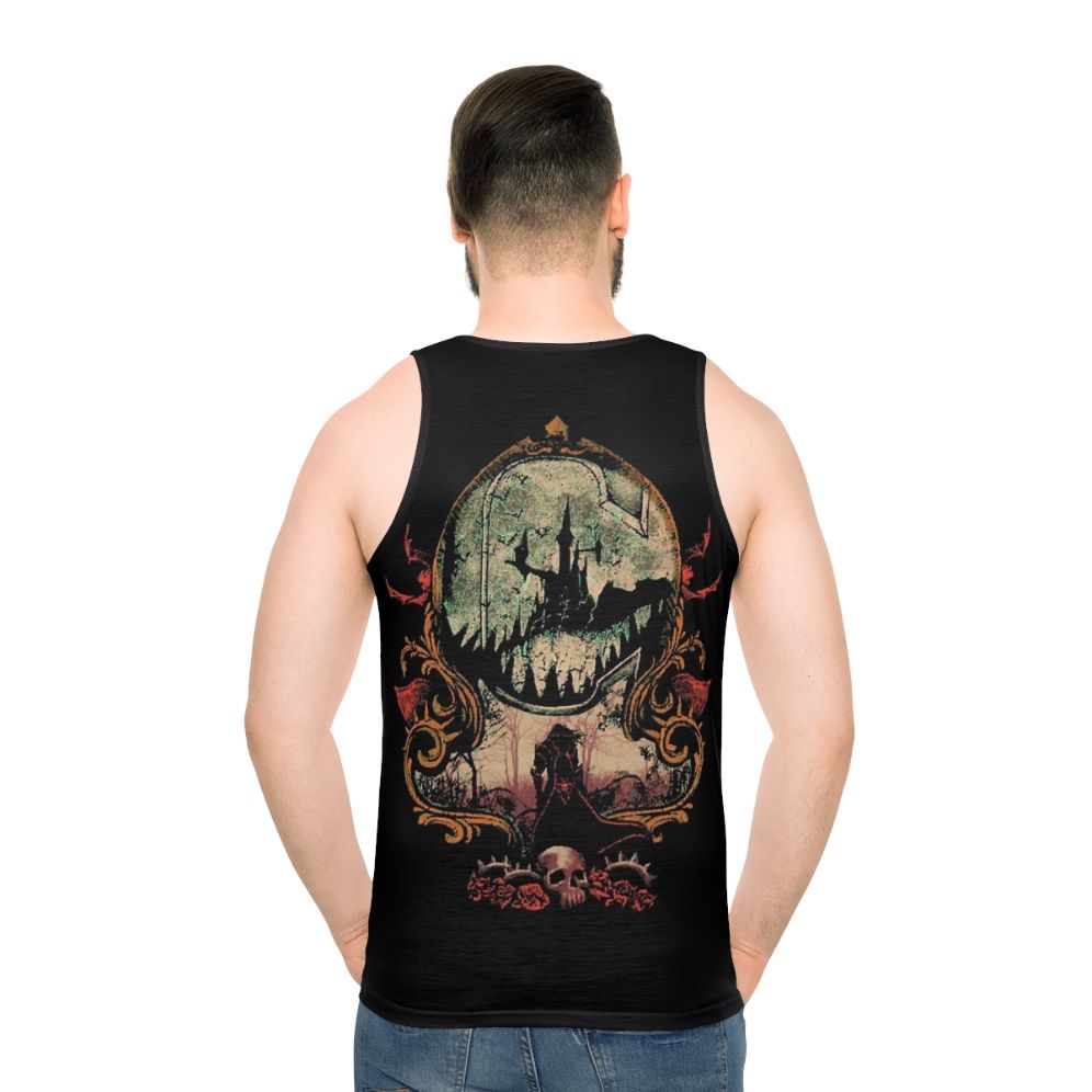 Castlevania inspired vampire hunter unisex tank top