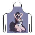 Casual anime-inspired apron with Albedo-style devil design