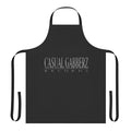 Casual gabber-style apron with retro music and rave graphics