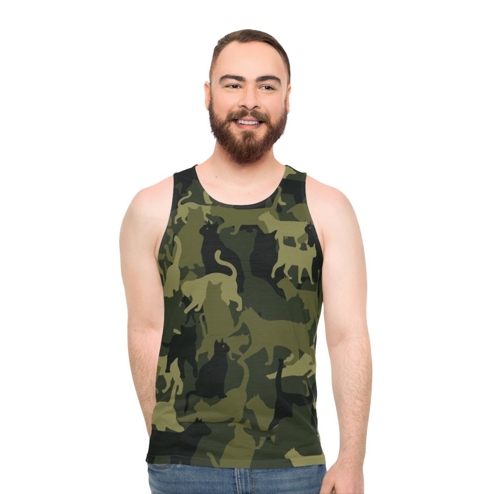 Cat Camouflage Unisex Tank Top
