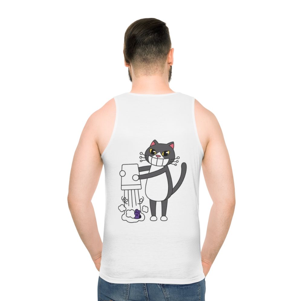 Unisex cat hobbies tank top
