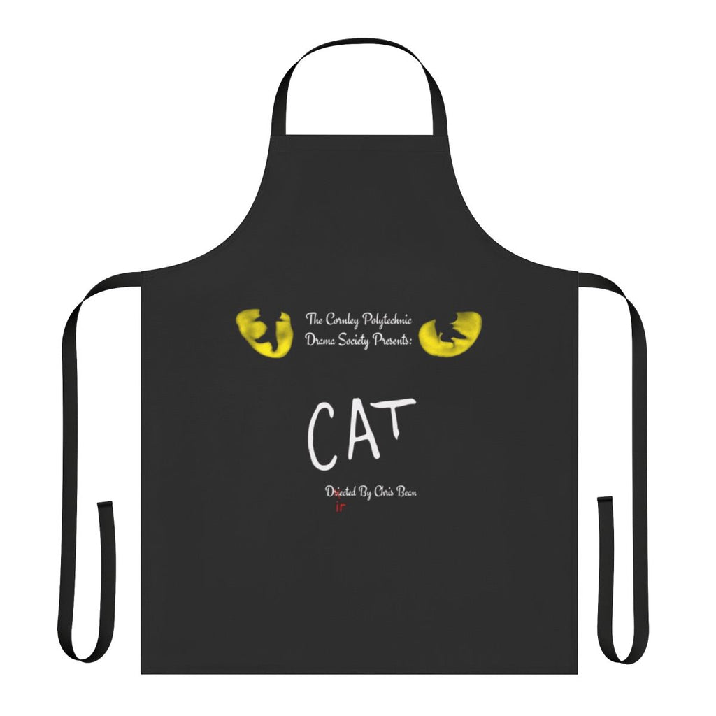 Cat-themed apron inspired by the play "The Play That Goes Wrong"