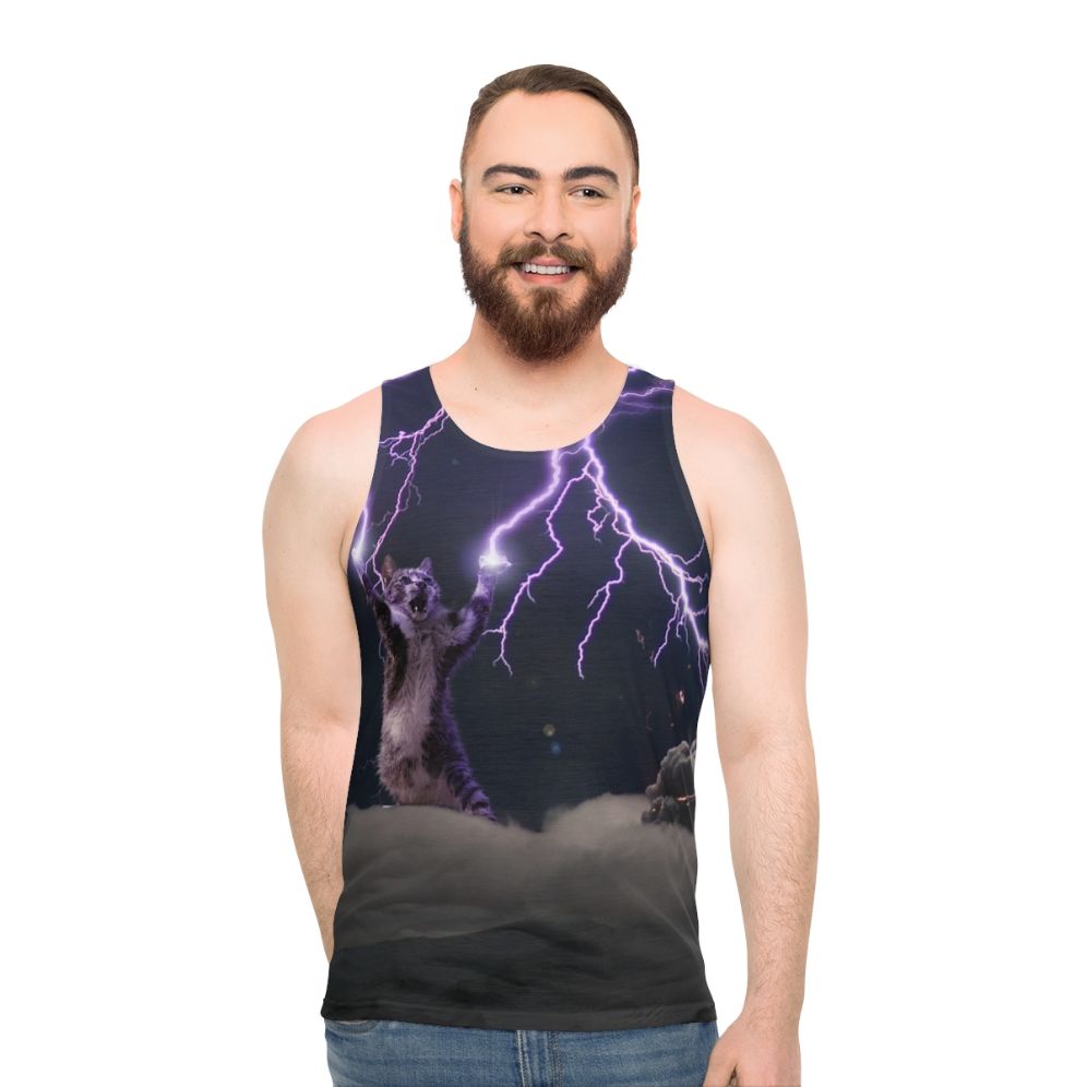 Cat Lightning Unisex Tank Top