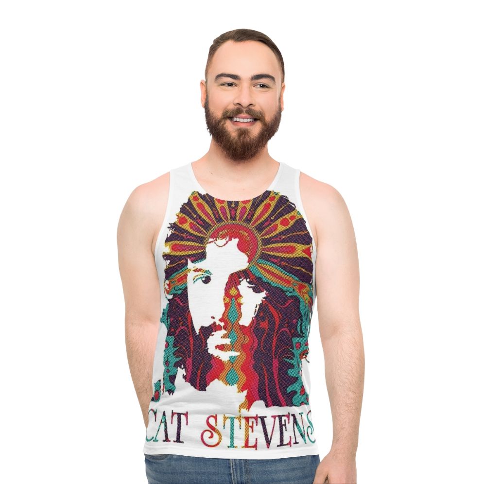 Cat Stevens Psychedelic Graphic Unisex Tank Top