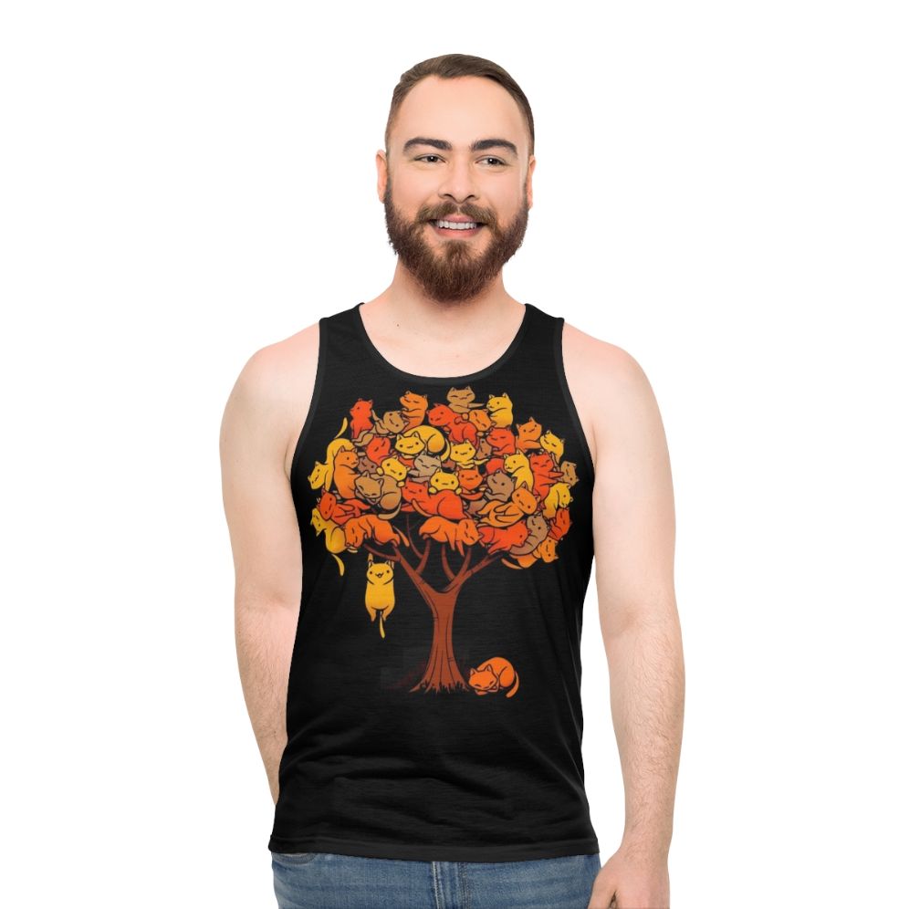 Unisex Cat Tree Tank Top