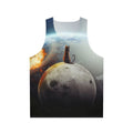 Cat Victory Unisex Tank Top with Graphic Design