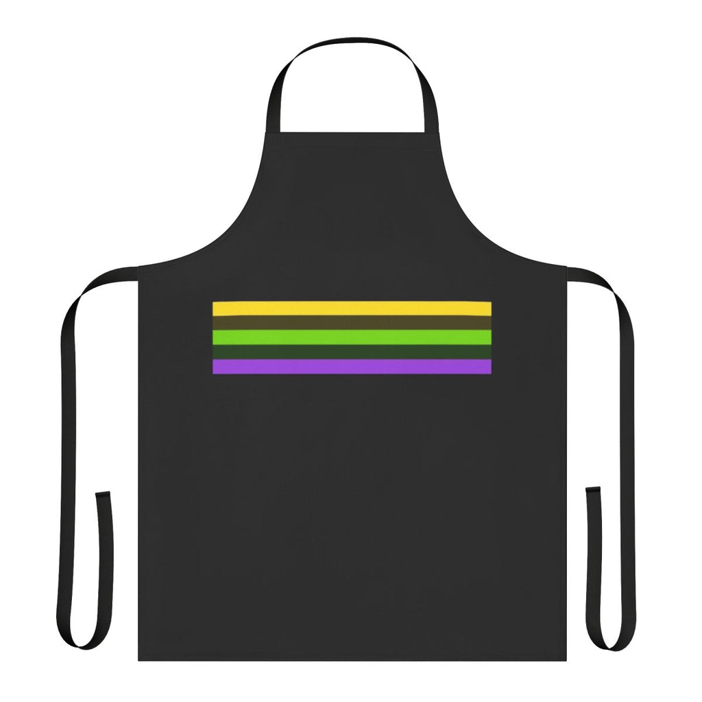 A fashionable and functional apron featuring a cat walk inspired model design.