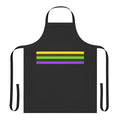 A fashionable and functional apron featuring a cat walk inspired model design.