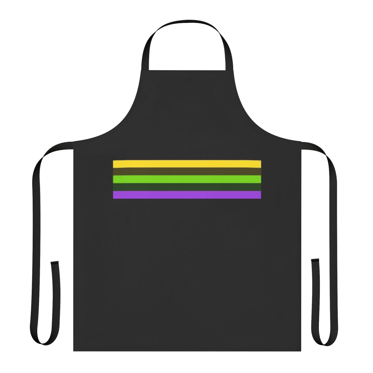 A fashionable and functional apron featuring a cat walk inspired model design.