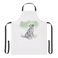Catahoula leopard dog-themed apron with merle pattern and breed name