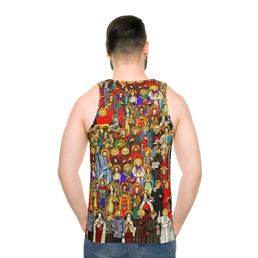 Unisex tank top featuring Catholic saints