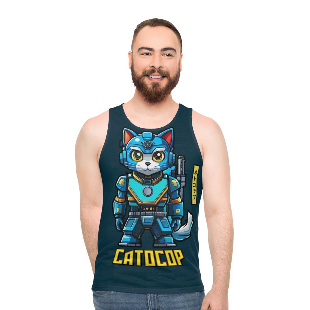 Catocop Unisex Police Officer Superhero Tank Top